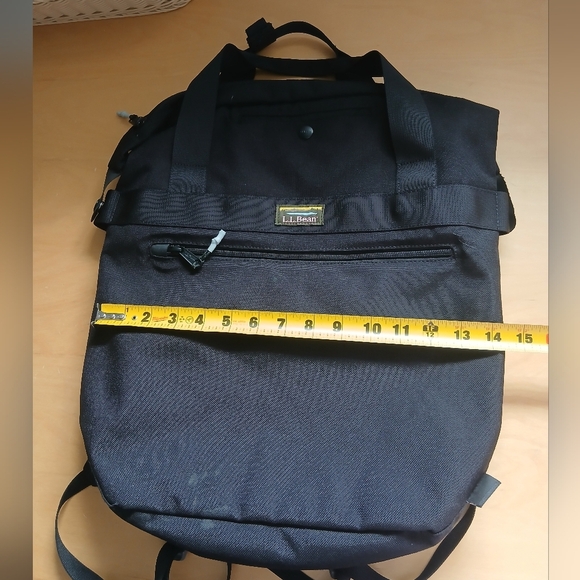 L.L BEAN Mountain 100% Nylon Black Unisexe Backpack Zipper Closure - Picture 11 of 11